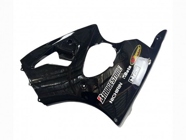 Carenagens Moto Kawasaki ZX6R 1998-1999 - Preto Brilhante Amarelo Elf Bridgestone