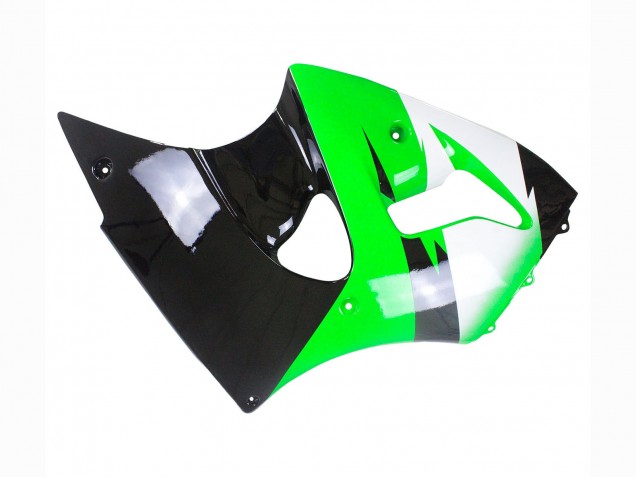 Carenagens Moto Kawasaki ZX6R 1998-1999 - Verde Branco Preto Brilhante