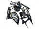 Carenagens Moto Kawasaki ZX6R 2003-2004 - Preto Brilhante Branco Motul Lucky Strike