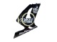 Carenagens Moto Kawasaki ZX6R 2003-2004 - Preto Brilhante Branco Motul Lucky Strike