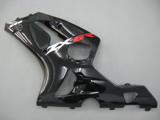 Carenagens Moto Kawasaki ZX6R 2003-2004 - Preto Brilhante