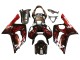 Carenagens Moto Kawasaki ZX6R 2003-2004 - Preto Brilhante Vermelho Chama