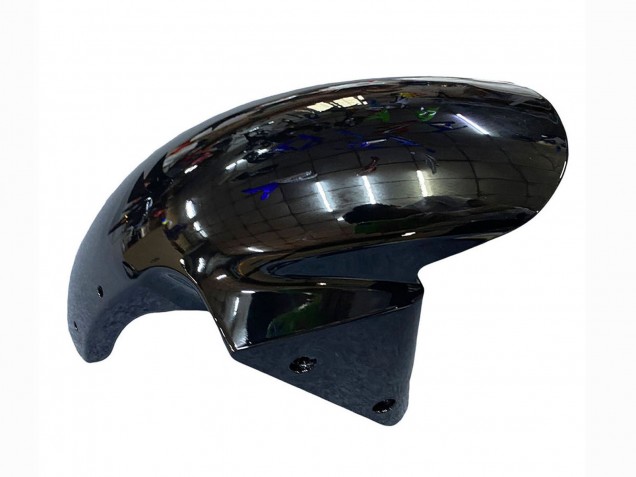 Carenagens Moto Kawasaki ZX6R 2003-2004 - Preto Brilhante Verde Chama