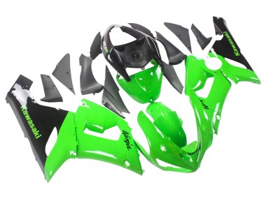 Carenagens Moto Kawasaki ZX6R 2005-2006 - Verde Preto Ninja