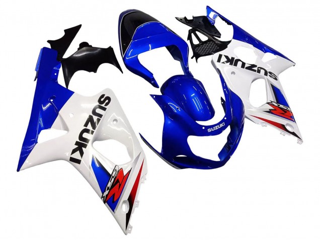 Carenagens Moto Suzuki GSXR1000 2000-2002 - Branco Azul Vermelho