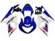 Carenagens Moto Suzuki GSXR1000 2000-2002 - Branco Azul Vermelho