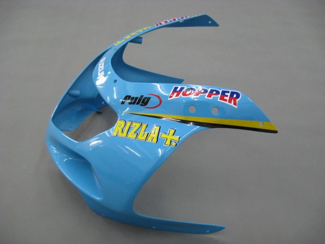 Carenagens Moto Suzuki GSXR1000 2000-2002 - Azul Claro Amarelo Preto Motul Rizla