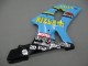Carenagens Moto Suzuki GSXR1000 2000-2002 - Azul Claro Amarelo Preto Motul Rizla