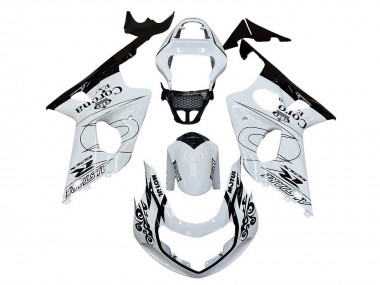 Carenagens Moto Suzuki GSXR1000 2000-2002 - Branco Preto Motul Corona