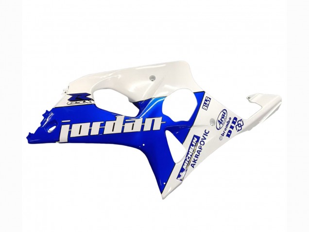 Carenagens Moto Suzuki GSXR1000 2000-2002 - Branco Azul Jordan 59