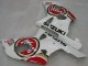 Carenagens Moto Suzuki GSXR1000 2000-2002 - Branco Vermelho Lucky Strike