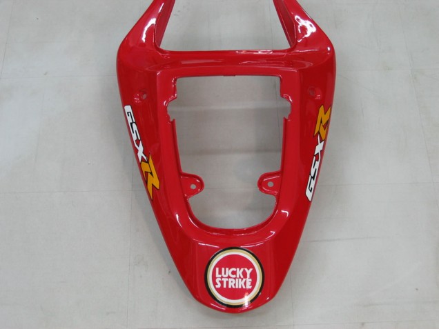 Carenagens Moto Suzuki GSXR1000 2000-2002 - Branco Vermelho Lucky Strike
