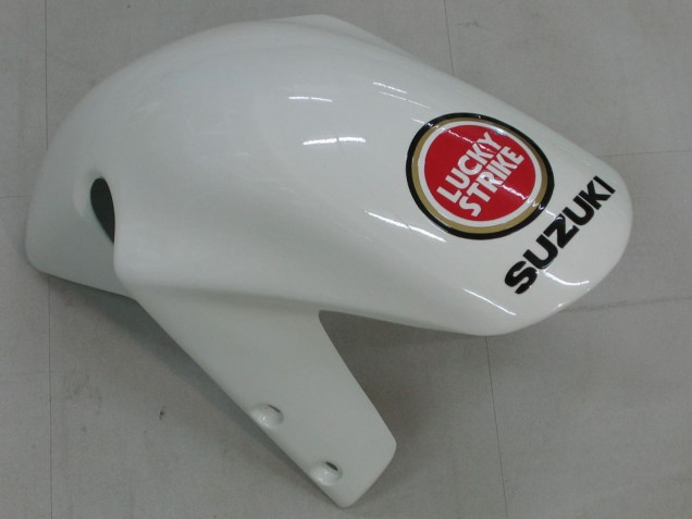 Carenagens Moto Suzuki GSXR1000 2000-2002 - Branco Vermelho Lucky Strike
