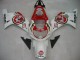 Carenagens Moto Suzuki GSXR1000 2000-2002 - Branco Vermelho Lucky Strike
