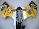 Carenagens Moto Suzuki GSXR1000 2000-2002 - Amarelo Azul Escuro Branco Motul Corona