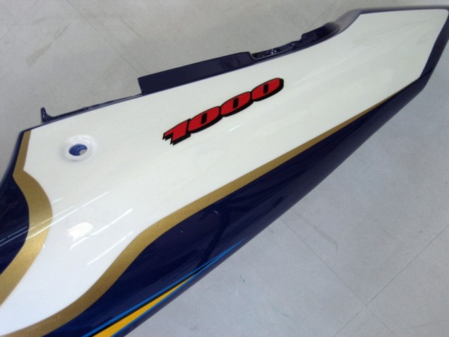 Carenagens Moto Suzuki GSXR1000 2000-2002 - Amarelo Azul Escuro Branco Motul Corona
