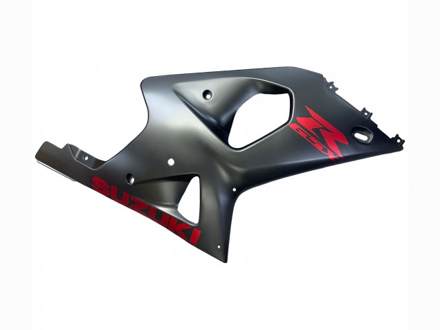Carenagens Moto Suzuki GSXR1000 2000-2002 - Cinzento Fosco Vermelho Decal