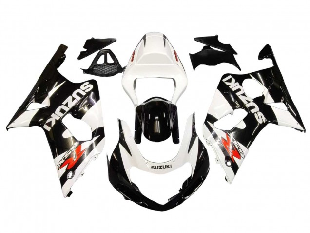 Carenagens Moto Suzuki GSXR1000 2000-2002 - Branco Preto Brilhante Vermelho