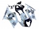 Carenagens Moto Suzuki GSXR 1000 2003-2004 - Branco Preto Ouro Motul Lucky Strike