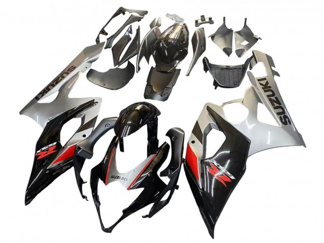 Carenagem Moto Suzuki GSXR 1000 2005-2006 - Preto Cinzento Vermelho
