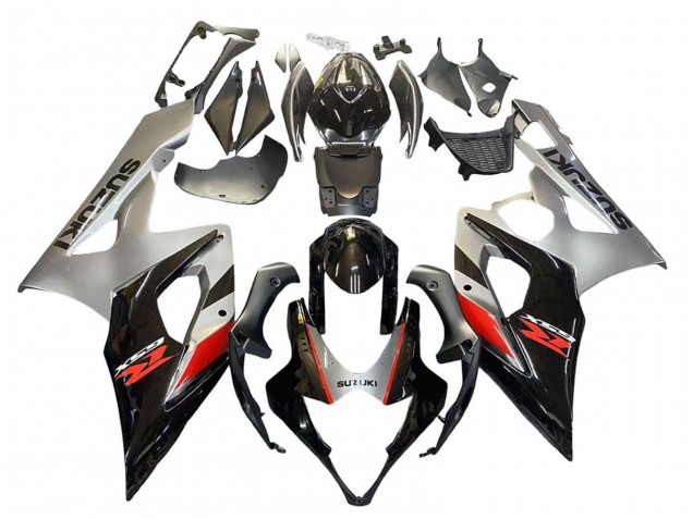 Carenagem Moto Suzuki GSXR 1000 2005-2006 - Preto Cinzento Vermelho