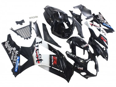 Carenagens Moto Suzuki GSXR 1000 2007-2008 - Preto Brilhante Branco West