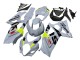 Carenagens Moto Suzuki GSXR 1000 2007-2008 - Cinzento Claro Verde Preto