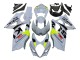 Carenagens Moto Suzuki GSXR 1000 2007-2008 - Cinzento Claro Verde Preto