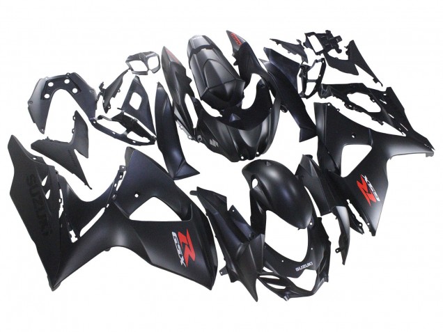 Carenagens Moto Suzuki GSXR 1000 2007-2008 - Preto Fosco Vermelho Decal