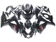 Carenagens Moto Suzuki GSXR 1000 2007-2008 - Preto Fosco Vermelho Decal