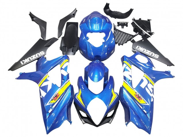 Carenagens Moto Suzuki GSXR 1000 2007-2008 - Azul Amarelo Preto