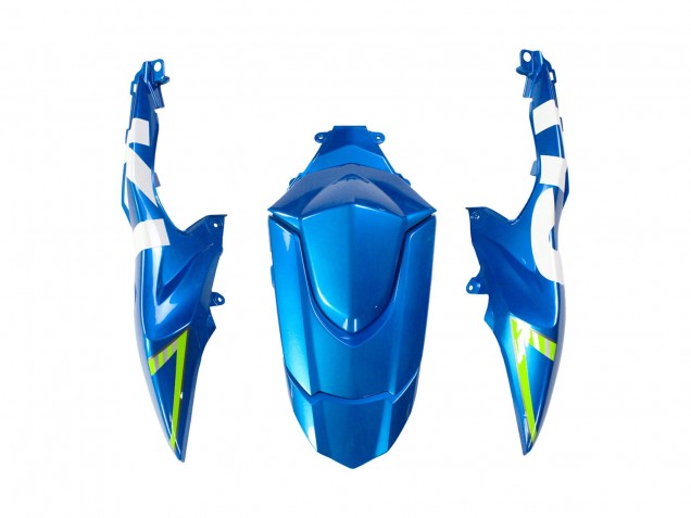 Carenagens Moto Suzuki GSXR 1000 2009-2016 - Azul Claro Verde Motul 29 Ecstar