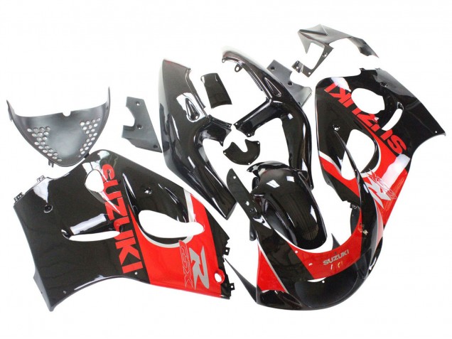 Carenagens Moto Suzuki GSXR 600 / GSXR 750 1996-2000 - Preto Vermelho