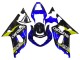 Carenagens Moto Suzuki GSXR 600 / GSXR 750 2001-2003 - Azul Amarelo Preto Brilhante