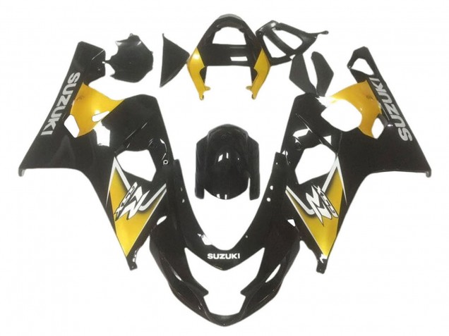 Carenagens Moto Suzuki GSXR 600 / GSXR 750 2001-2003 - Amarelo Preto Brilhante