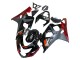 Carenagens Moto Suzuki GSXR 600 / GSXR 750 2004-2005 - Preto Cinzento Vermelho