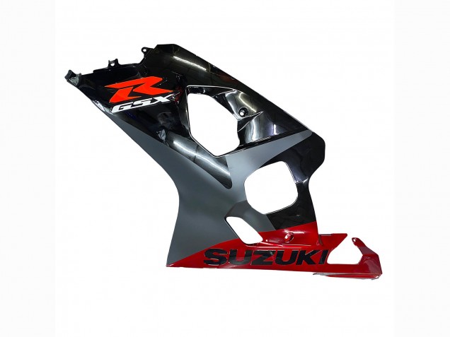 Carenagens Moto Suzuki GSXR 600 / GSXR 750 2004-2005 - Preto Cinzento Vermelho