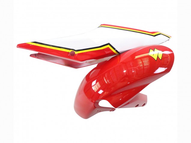 Carenagens Moto Suzuki GSXR 600 / GSXR 750 2004-2005 - Branco Vermelho Amarelo Michelin Texaon Heron 7
