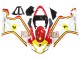 Carenagens Moto Suzuki GSXR 600 / GSXR 750 2004-2005 - Branco Vermelho Amarelo Michelin Texaon Heron 7