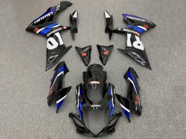 Carenagens Moto Suzuki GSXR 600 / GSXR 750 2008-2010 - Preto Brilhante Branco Azul Vermelho