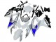 Carenagens Moto Suzuki GSXR 600 / GSXR 750 2008-2010 - Branco Prata Azul Preto