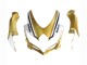 Carenagens Moto Suzuki GSXR 600 / GSXR 750 2008-2010 - Preto Fosco Branco Ouro