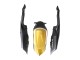 Carenagens Moto Suzuki GSXR 600 / GSXR 750 2008-2010 - Preto Fosco Branco Ouro