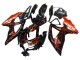 Carenagens Moto Suzuki GSXR 600 / GSXR 750 2008-2010 - Preto Brilhante Laranja Chama