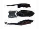 Carenagens Moto Suzuki GSXR 600 / GSXR 750 2008-2010 - Preto Brilhante Laranja Chama