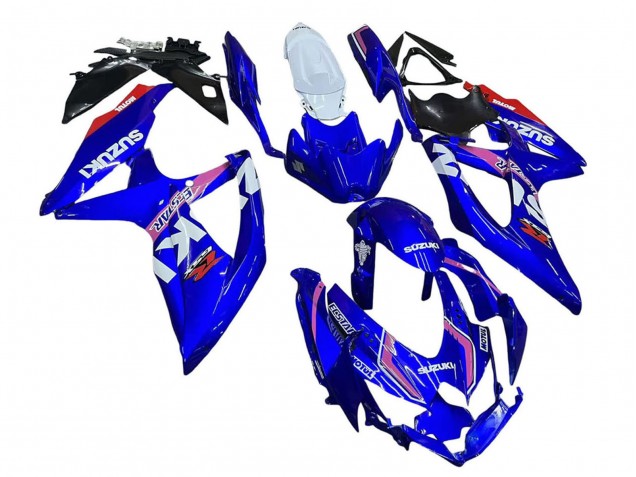 Carenagens Moto Suzuki GSXR 600 / GSXR 750 2008-2010 - Branco Azul Rosa Ecstar Motul