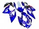 Carenagens Moto Suzuki GSXR 600 / GSXR 750 2008-2010 - Branco Azul Rosa Ecstar Motul