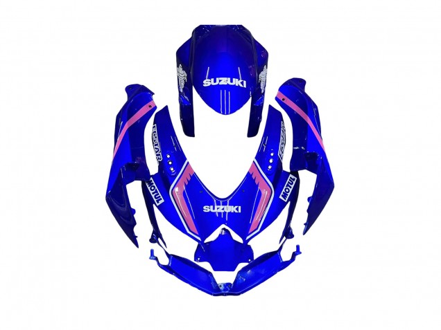 Carenagens Moto Suzuki GSXR 600 / GSXR 750 2008-2010 - Branco Azul Rosa Ecstar Motul