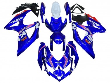 Carenagens Moto Suzuki GSXR 600 / GSXR 750 2008-2010 - Branco Azul Rosa Ecstar Motul