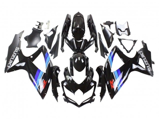 Carenagens Moto Suzuki GSXR 600 / GSXR 750 2008-2010 - Preto Brilhante Azul